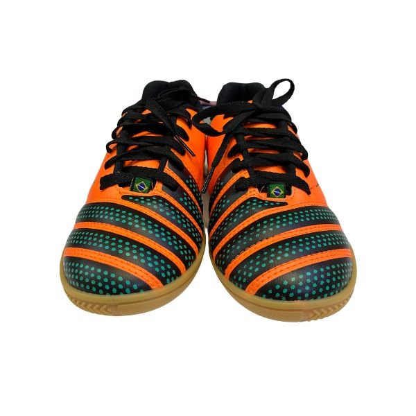 Chuteira Futsal Dalponte Twister 0709 - Laranja+Verde