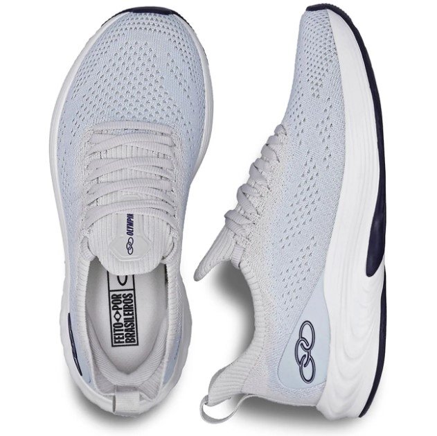 TENIS FEMININO OLYMPIKUS ESSENTIAL 3 - BRANCO+AZUL CLARO