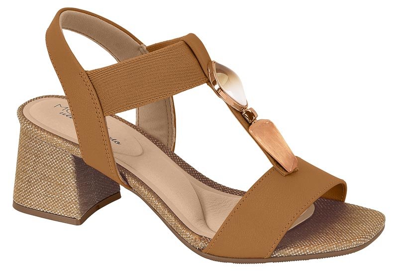 SANDALIA MODARE SALTO BLOCO CALCE FACIL 7172.113 - CAMEL