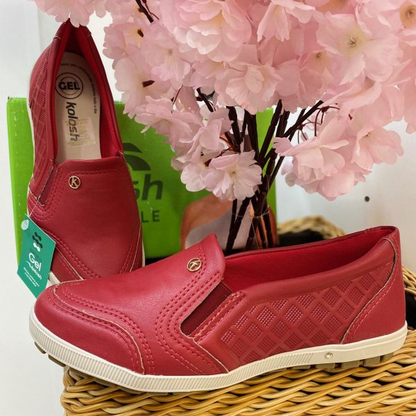 TENIS KOLOSH SLIP ON C3508 VERMELHO